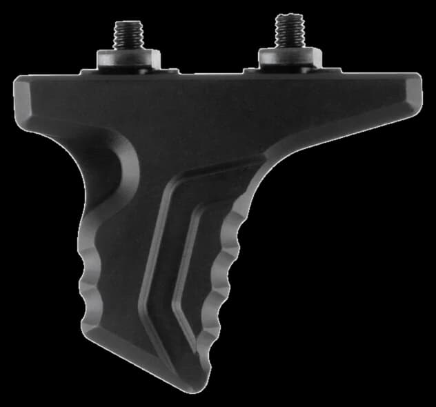 Dual degree M-LOK mini hand stop in black aluminium